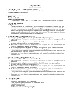 College of San Mateo Official Course Outline COURSE ID: Semester Units/Hours: