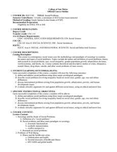 College of San Mateo Official Course Outline COURSE ID: Semester Units/Hours: