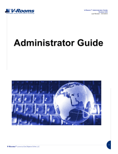 Administrator Guide  1 V-Rooms