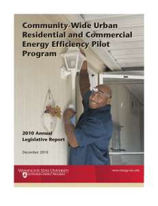 Community-Wide Urban Residential and Commercial Energy Efficiency Pilot Program