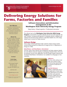 Delivering Energy Solutions for Farms, Factories and Families Software innovations and information
