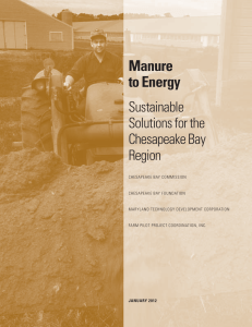 Manure to Energy Sustainable Solutions for the