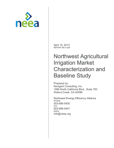 Northwest Agricultural Irrigation Market Characterization and Baseline Study
