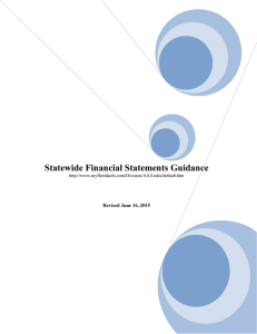 Statewide Financial Statements Guidance  Revised June 16, 2015