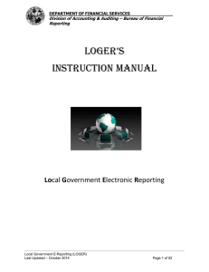 LOGER’S  INSTRUCTION MANUAL Lo
