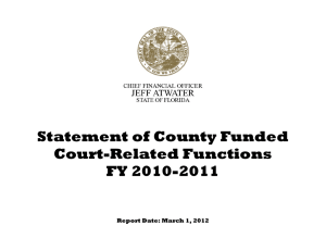 Statement of County Funded Court-Related Functions FY 2010-2011