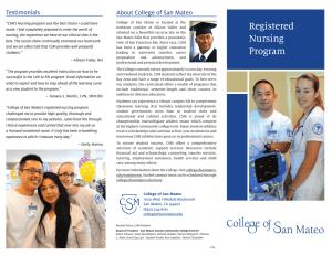 Registered Testimonials About College of San Mateo