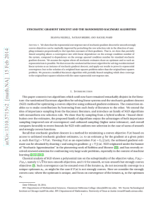 STOCHASTIC GRADIENT DESCENT AND THE RANDOMIZED KACZMARZ ALGORITHM