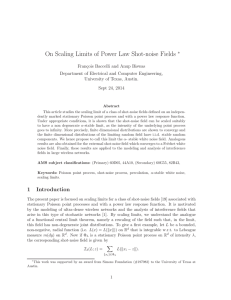 On Scaling Limits of Power Law Shot-noise Fields