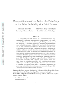 Compactification of the Action of a Point-Map Fran¸cois Baccelli Mir-Omid Haji-Mirsadeghi