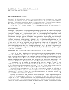 Daniel Allcock, 5 February 1997,  The Finite Reflection Groups