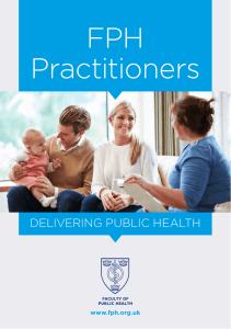 FPH Practitioners DELIVERING PUBLIC HEALTH www.fph.org.uk