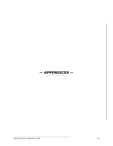 — APPENDICES —  Justice Most Local, September 2008 115