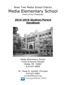 Media Elementary School Rose Tree Media School District  2015-2016 Student/Parent