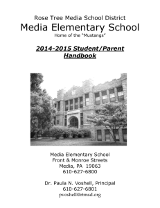Media Elementary School Rose Tree Media School District  2014-2015 Student/Parent