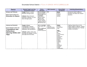 Enumclaw School District - FOU&#34; (H GRADE ARTS CURRICULUM Dance