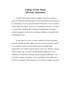 College of San Mateo Diversity Statement