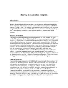 Hearing Conservation Program Introduction