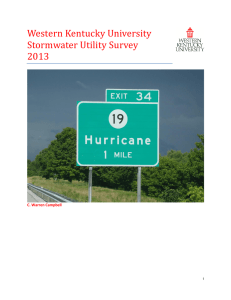 Western Kentucky University  Stormwater Utility Survey 2013
