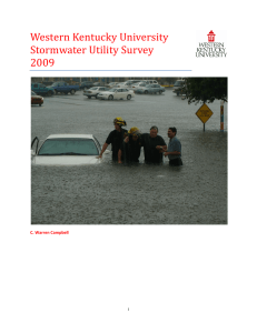 Western Kentucky University  Stormwater Utility Survey 2009