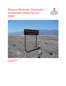 Western Kentucky University  Stormwater Utility Survey 2008