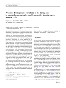 Processes driving sea ice variability in the Bering Sea