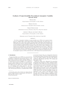Feedback of Tropical Instability-Wave-Induced Atmospheric Variability onto the Ocean 5842 H