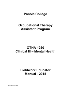 Panola College Occupational Therapy Assistant Program
