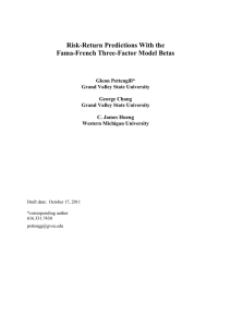 Risk-Return Predictions With the Fama-French Three-Factor Model Betas