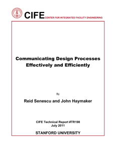 CIFE  Communicating Design Processes Effectively and Efficiently