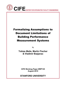 CIFE  Formalizing Assumptions to Document Limitations of