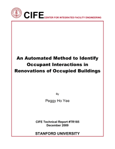 CIFE  An Automated Method to Identify Occupant Interactions in
