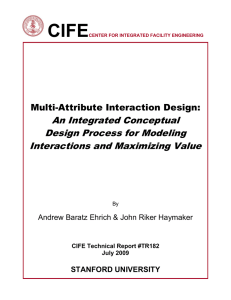 CIFE  An Integrated Conceptual Design Process for Modeling