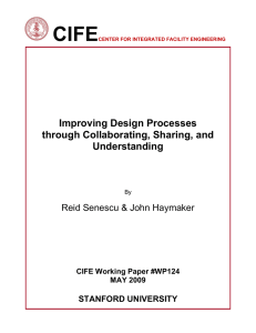 CIFE  Improving Design Processes through Collaborating, Sharing, and
