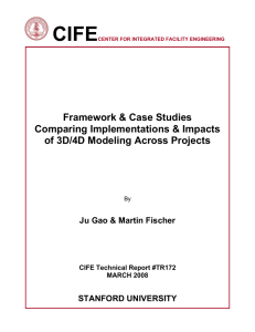 CIFE  Framework &amp; Case Studies Comparing Implementations &amp; Impacts