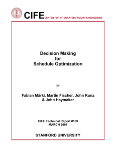 CIFE  Decision Making for