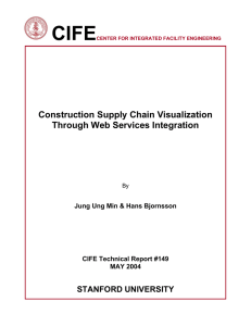 CIFE  Construction Supply Chain Visualization Through Web Services Integration