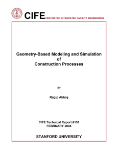 CIFE  Geometry-Based Modeling and Simulation of