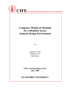 CIFE  Computer Models &amp; Methods for a Disabled Access