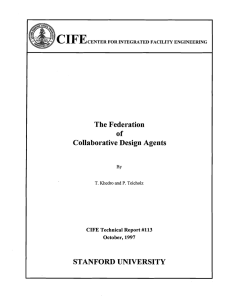 C IFE The Federation of Collaborative Design Agents