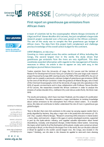 First report on greenhouse gas emissions from African rivers