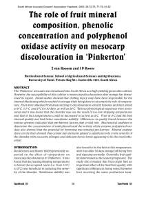 The role of fruit mineral composition, phenolic concentration and polyphenol