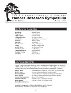 Honors Research Symposium Conference Committee T h e   7