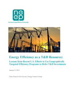 Energy Efficiency as a T&amp;D Resource: