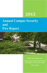 2012 Annual Campus Security and