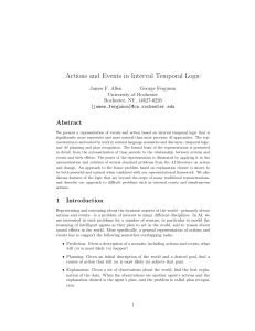 Actions and Events in Interval Temporal Logic