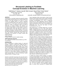 Structured Labeling to Facilitate Concept Evolution in Machine Learning