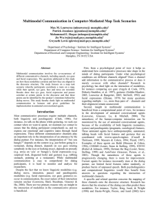 Multimodal Communication in Computer-Mediated Map Task Scenarios