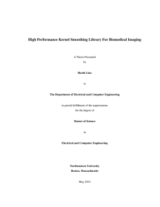 High Performance Kernel Smoothing Library For Biomedical Imaging