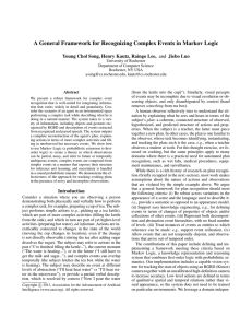 A General Framework for Recognizing Complex Events in Markov Logic